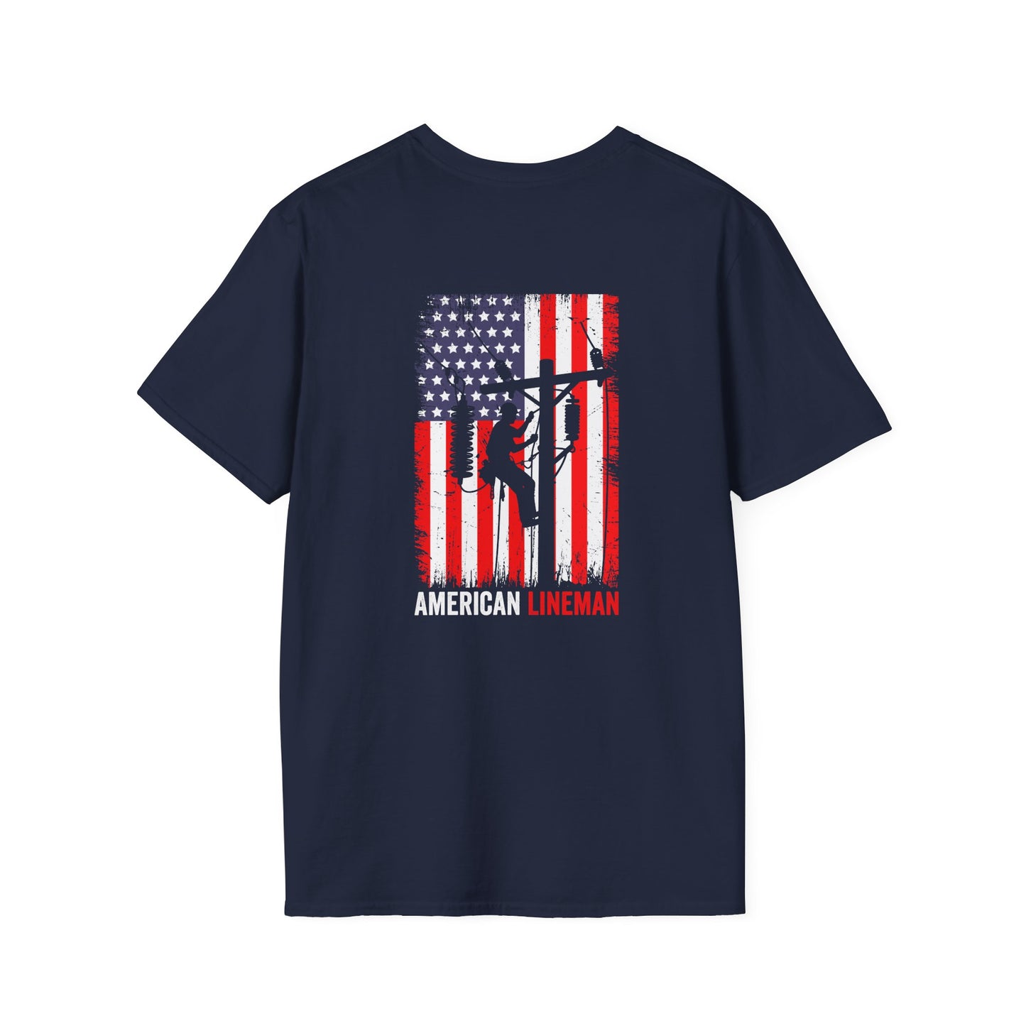 Lineman American Flag T-Shirt
