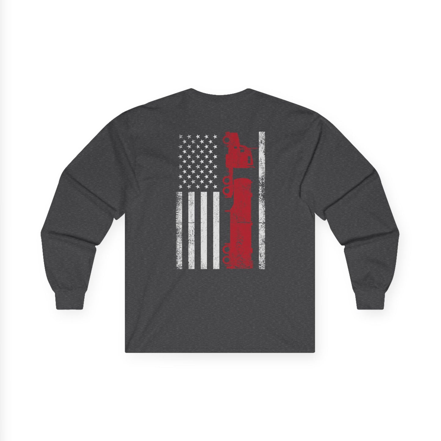 Truck Driver American Flag Long Sleeve