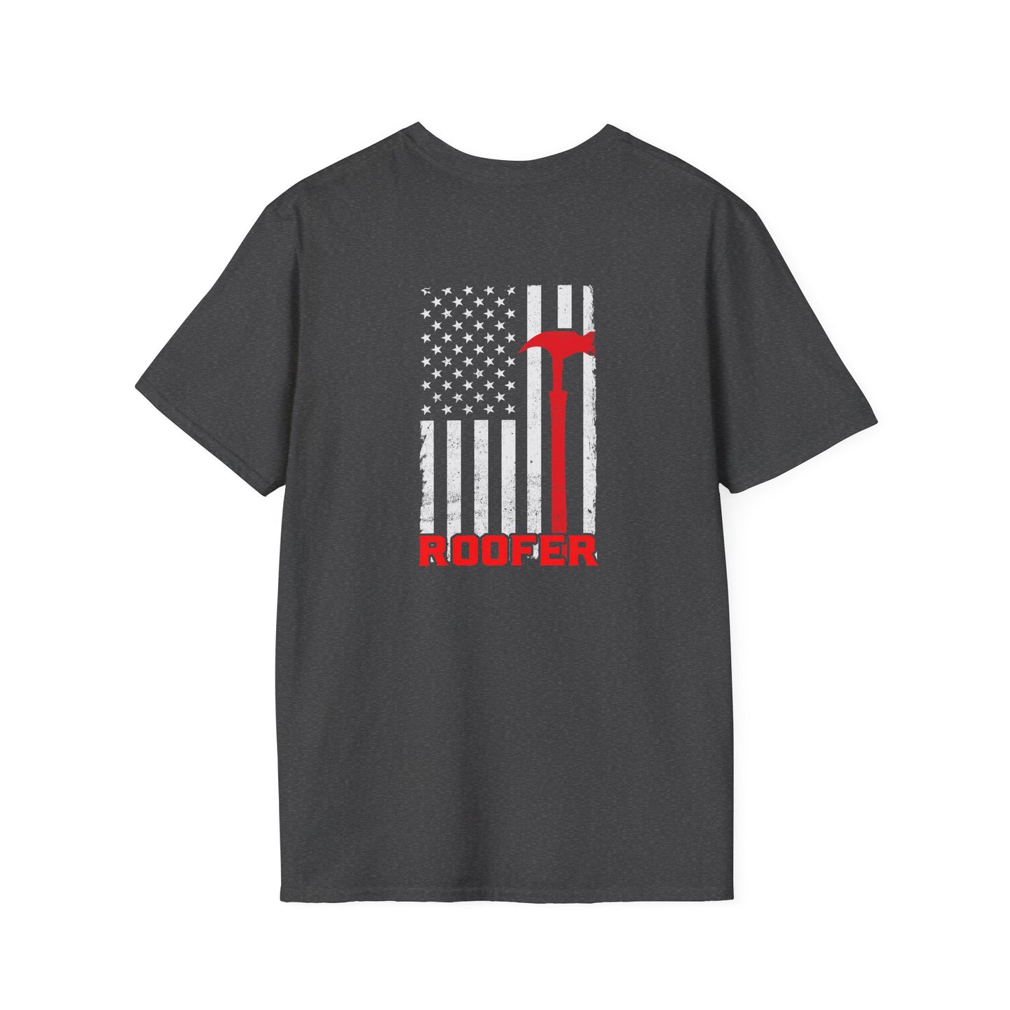 Roofer American Flag T-shirt