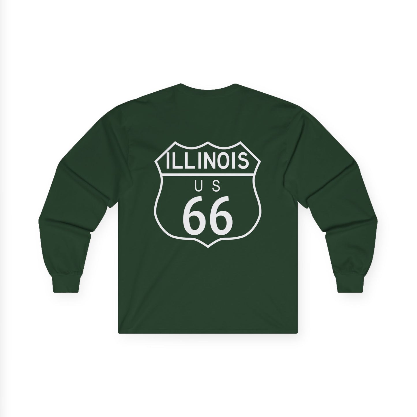 Illinois Route 66 Long Sleeve T-Shirt