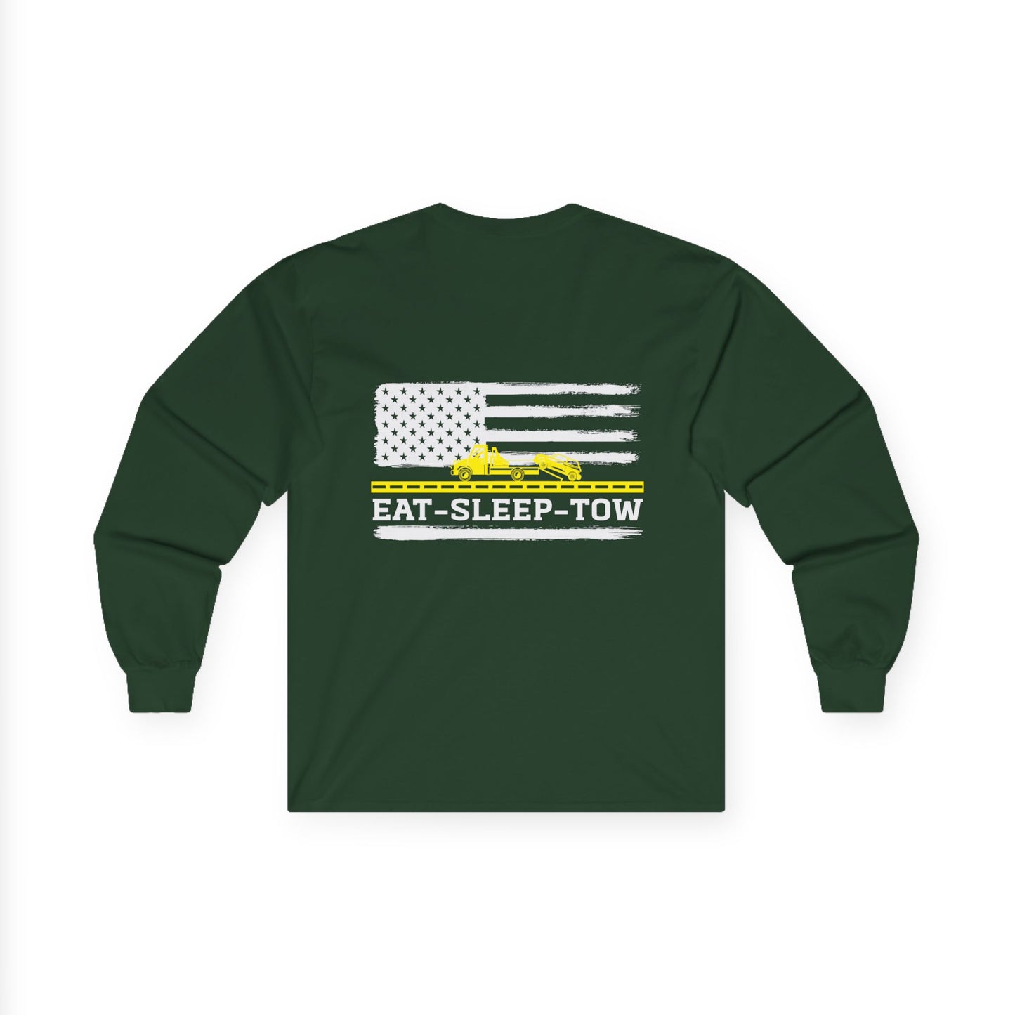 Tow Truck Driver American Flag T-Shirt