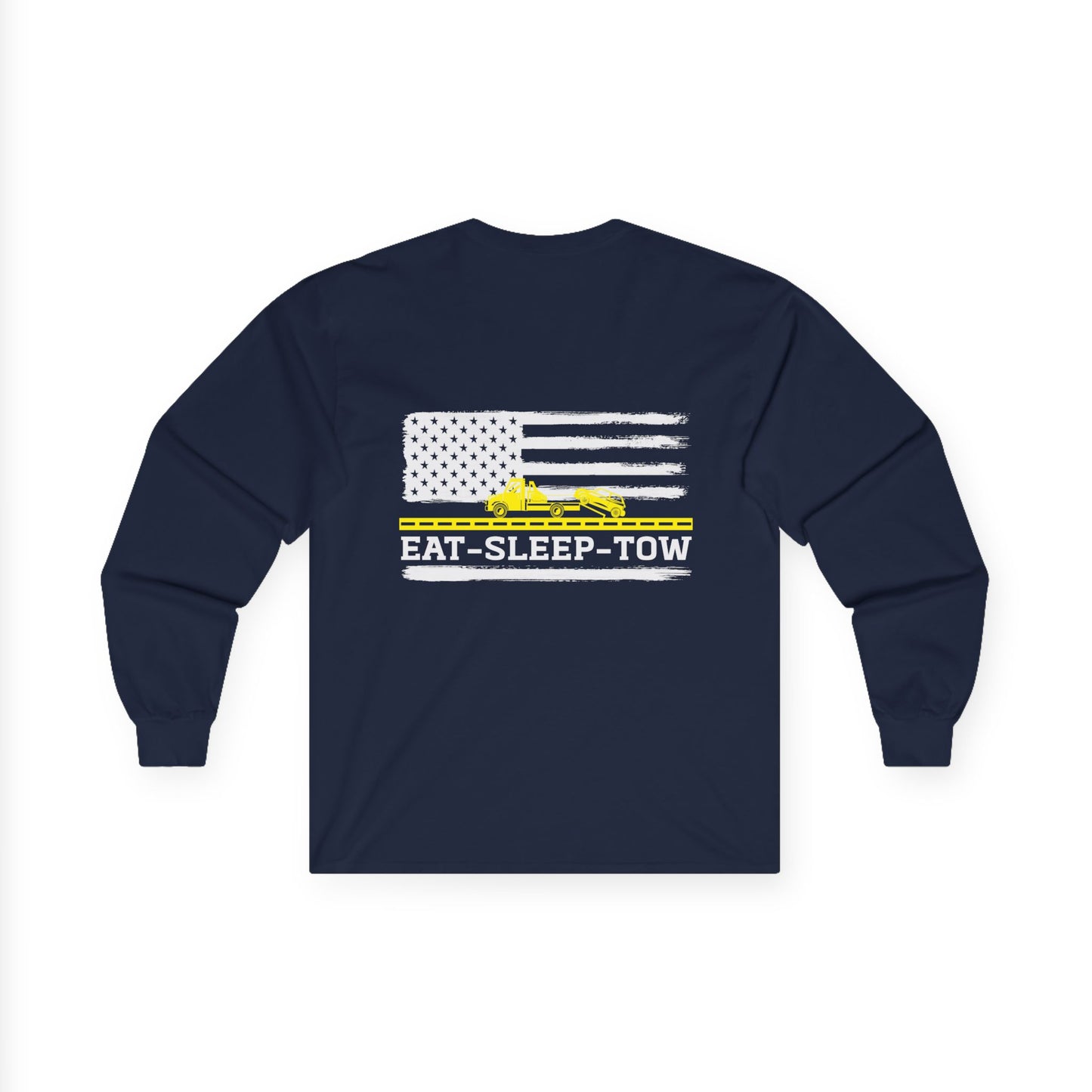 Tow Truck Driver American Flag T-Shirt