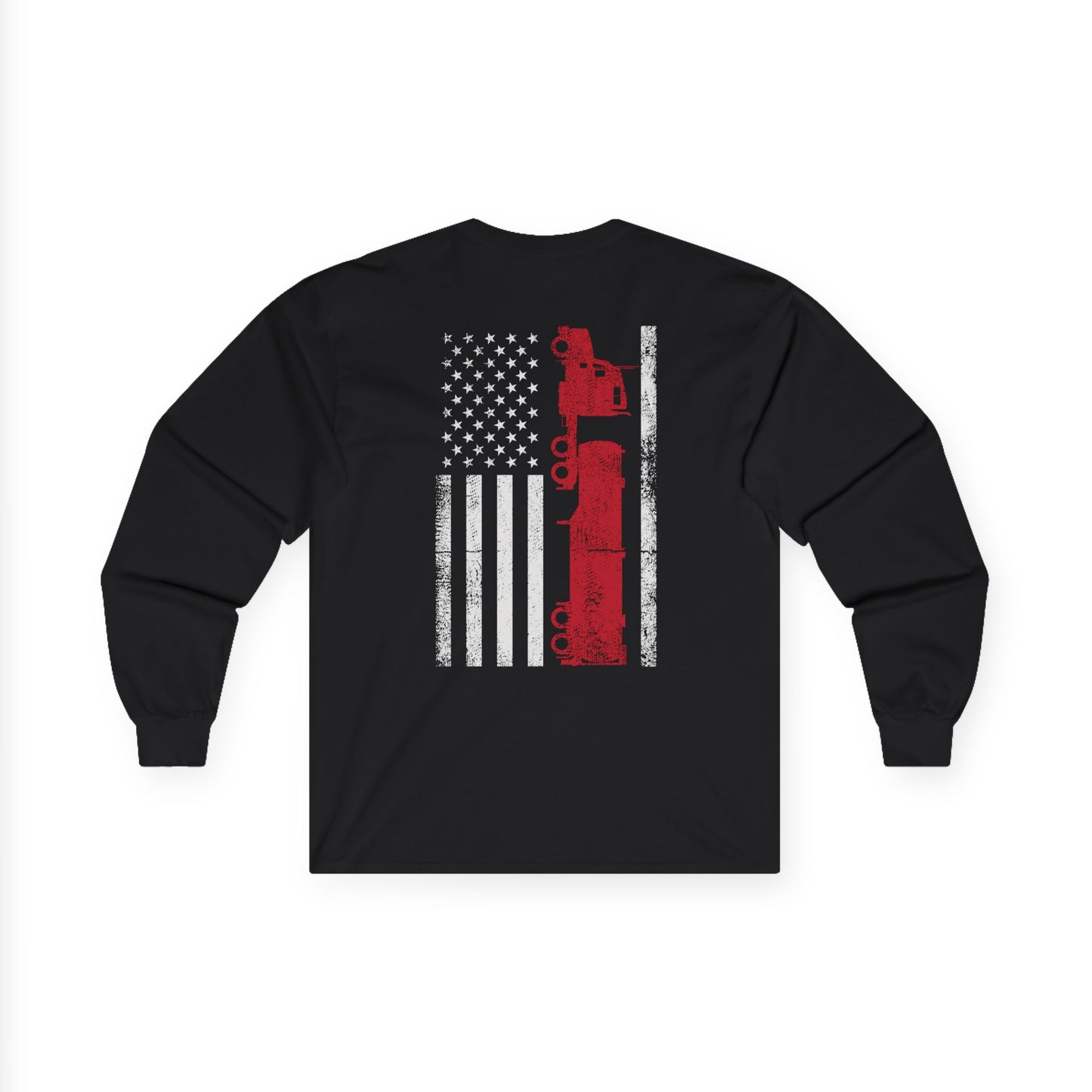 Truck Driver American Flag Long Sleeve