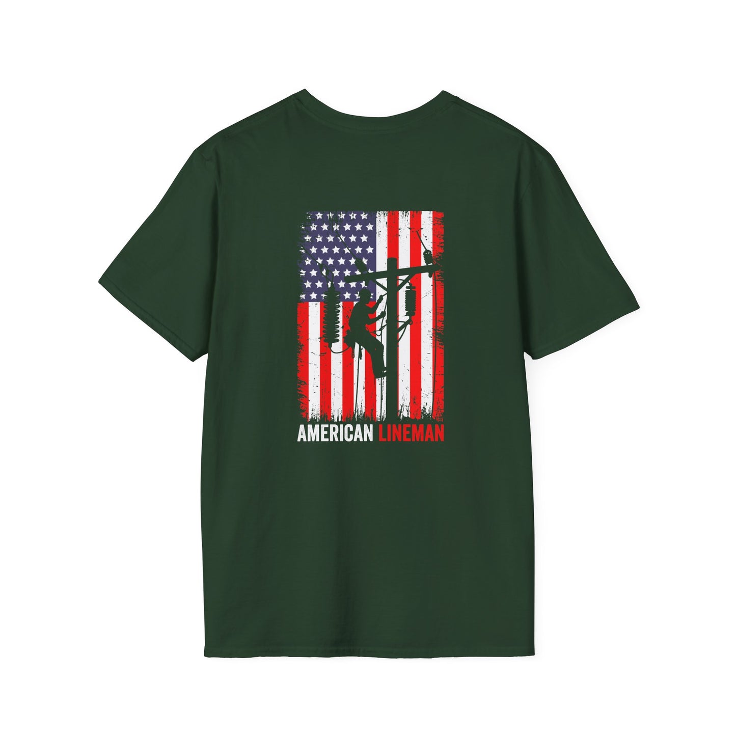 Lineman American Flag T-Shirt