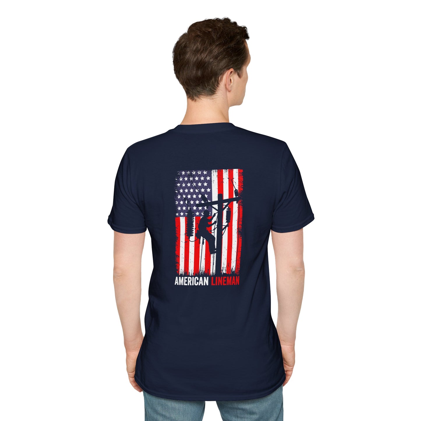 Lineman American Flag T-Shirt
