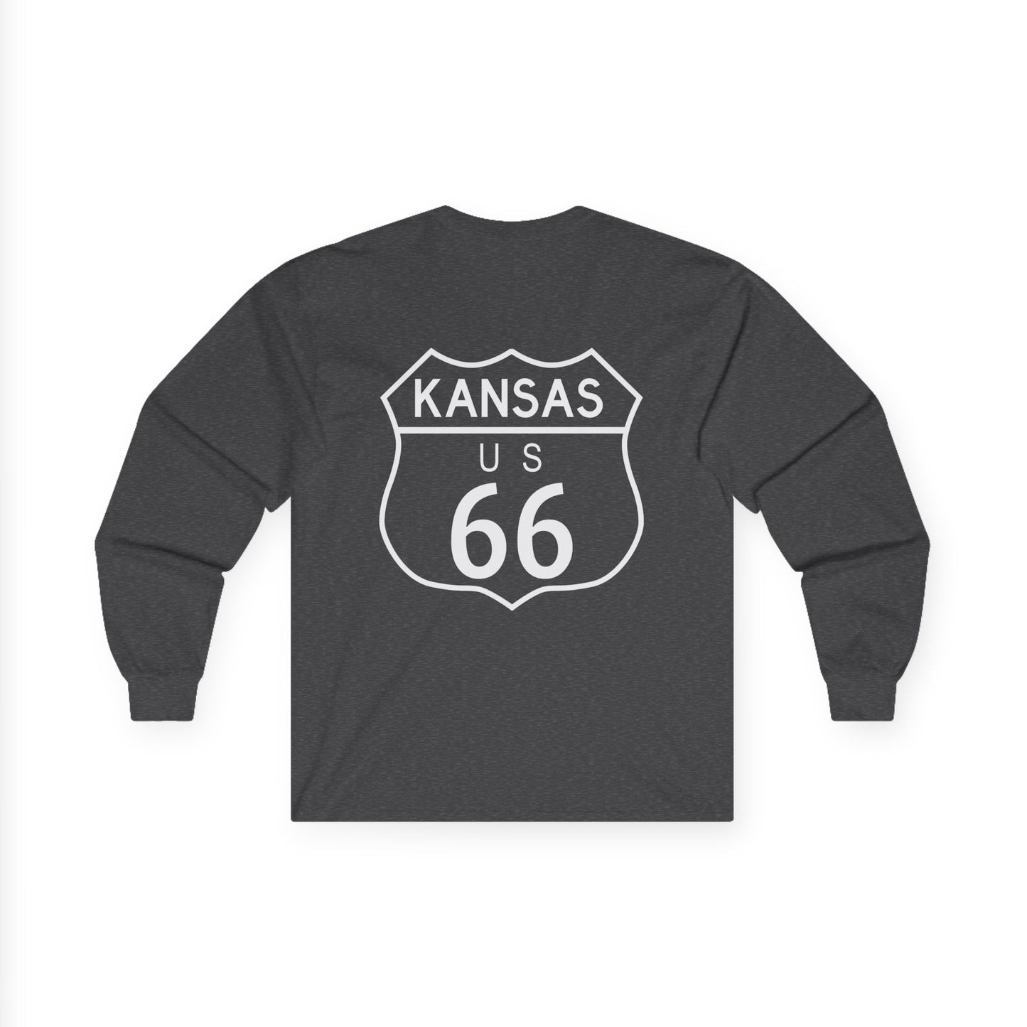 Kansas Route 66 Long Sleeve T-Shirt - Unisex