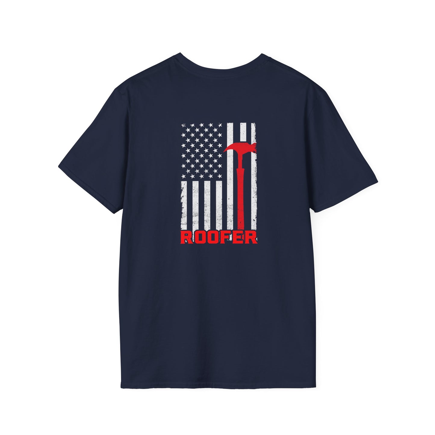 Roofer American Flag T-shirt