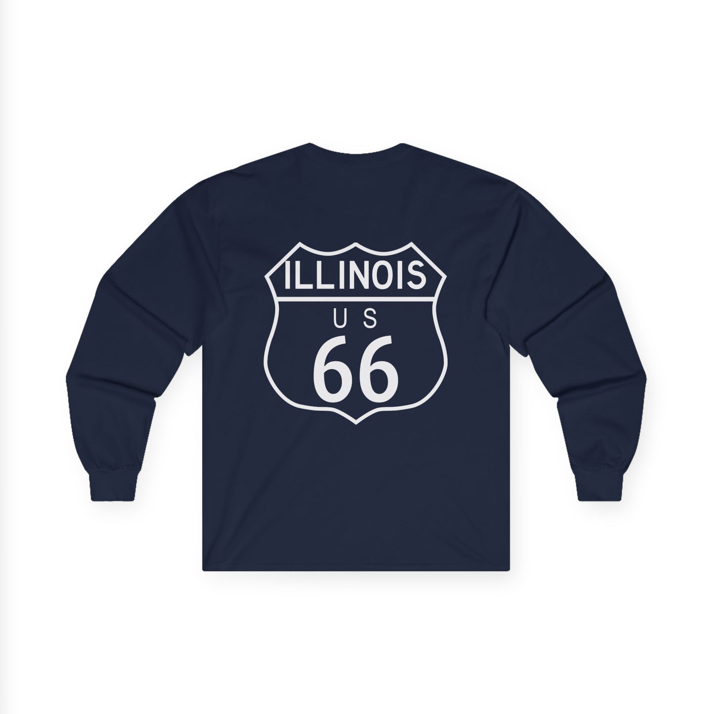 Illinois Route 66 Long Sleeve T-Shirt
