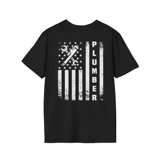 Plumber American Flag T-Shirt