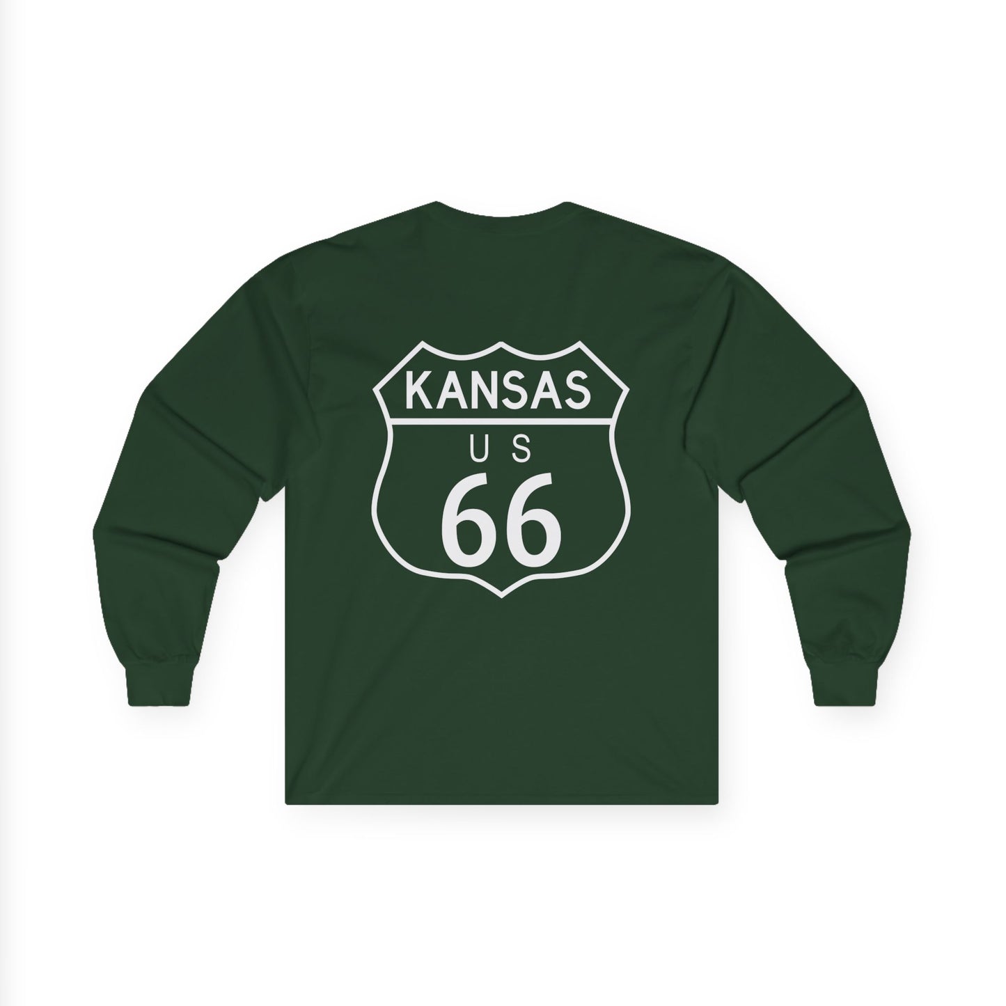 Kansas Route 66 Long Sleeve T-Shirt - Unisex