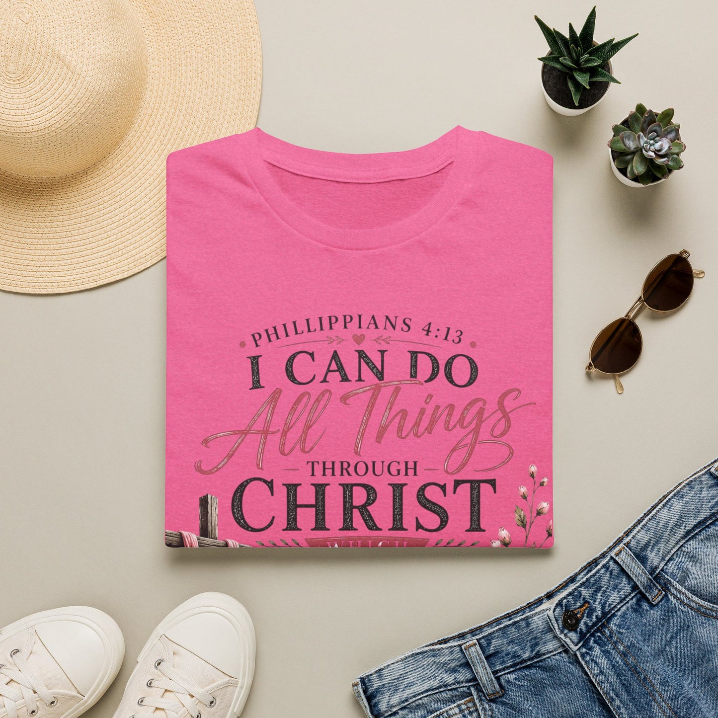 All Things Through Christ – Philippians 4:13 T-Shirt