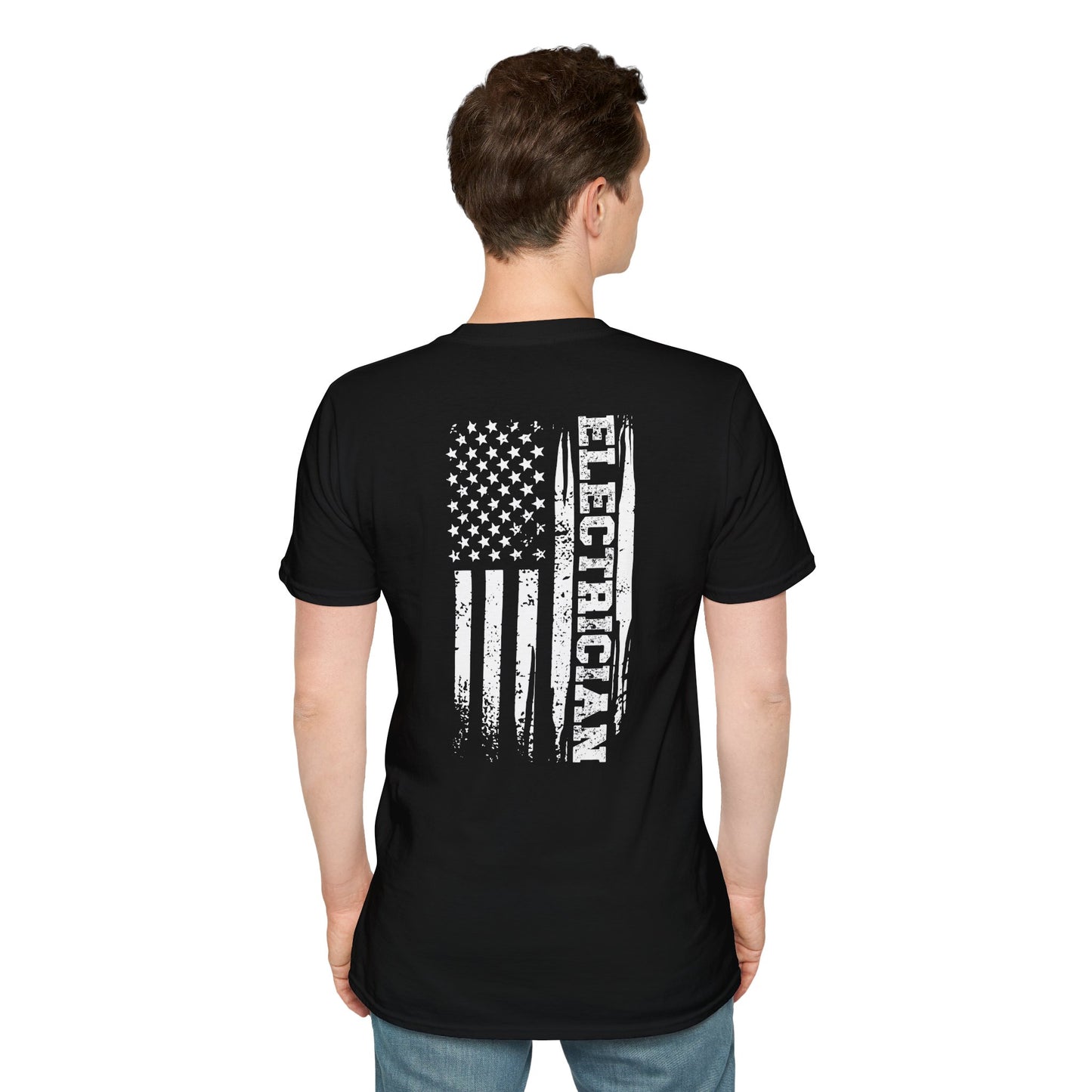 Electrician American Flag T-Shirt