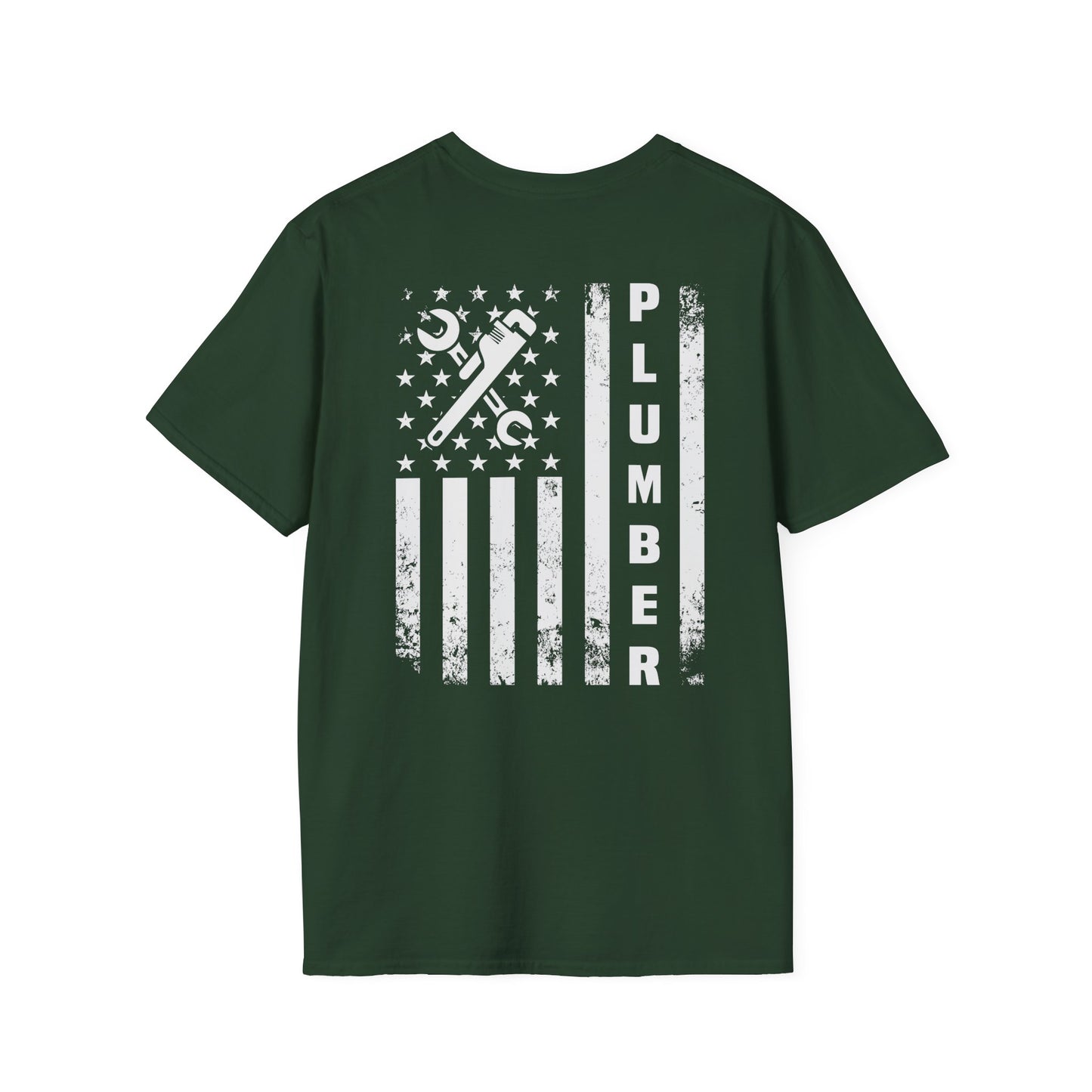 Plumber American Flag T-Shirt