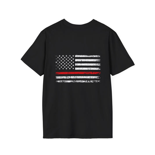 Thin Red Line American Flag T-Shirt