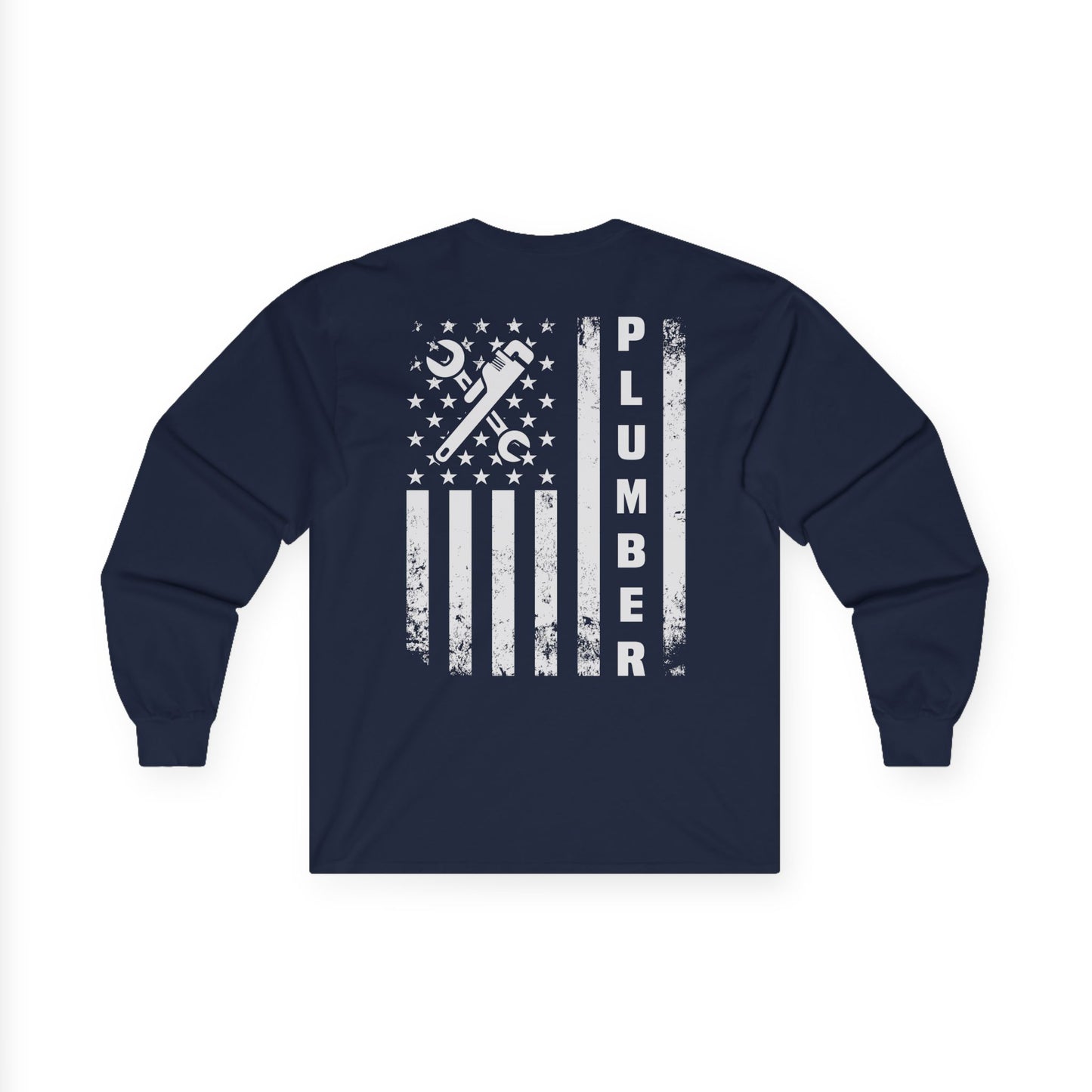 Plumber American Flag Long Sleeve