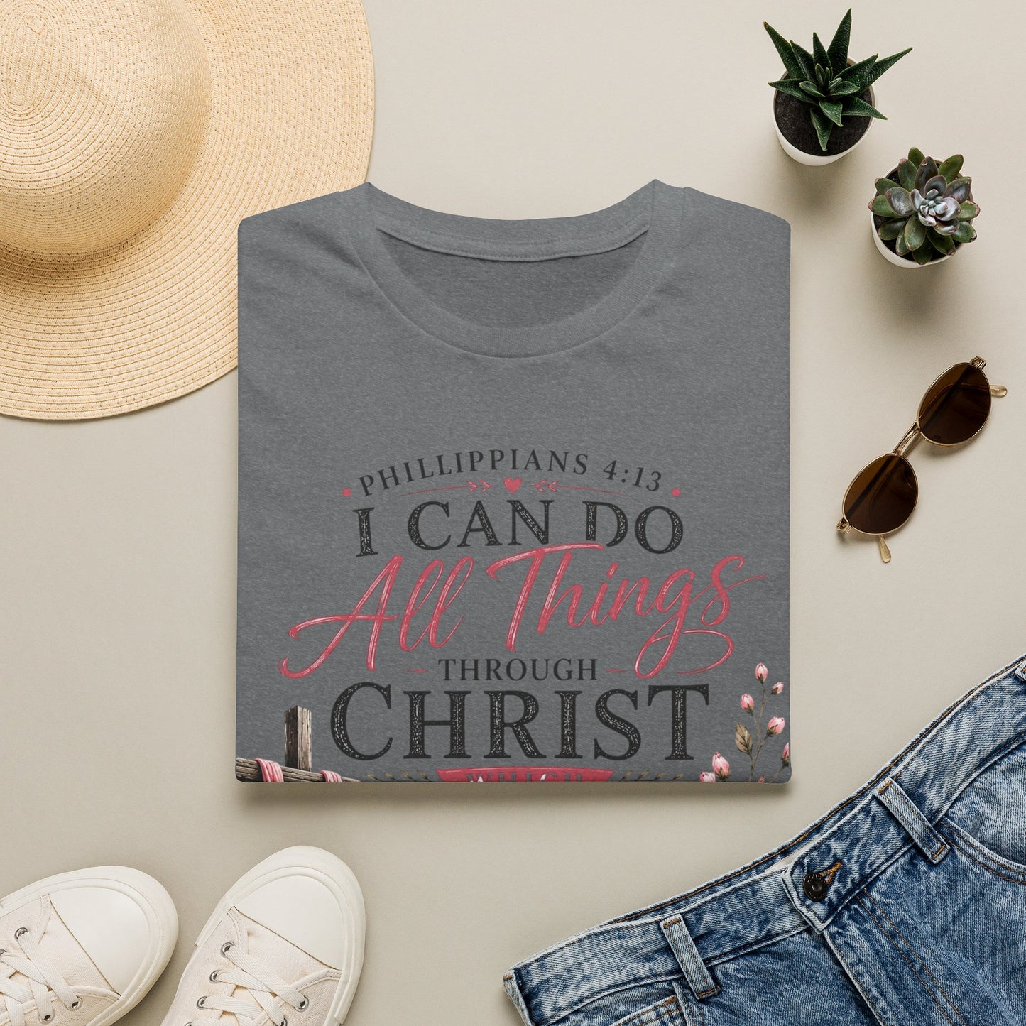 All Things Through Christ – Philippians 4:13 T-Shirt