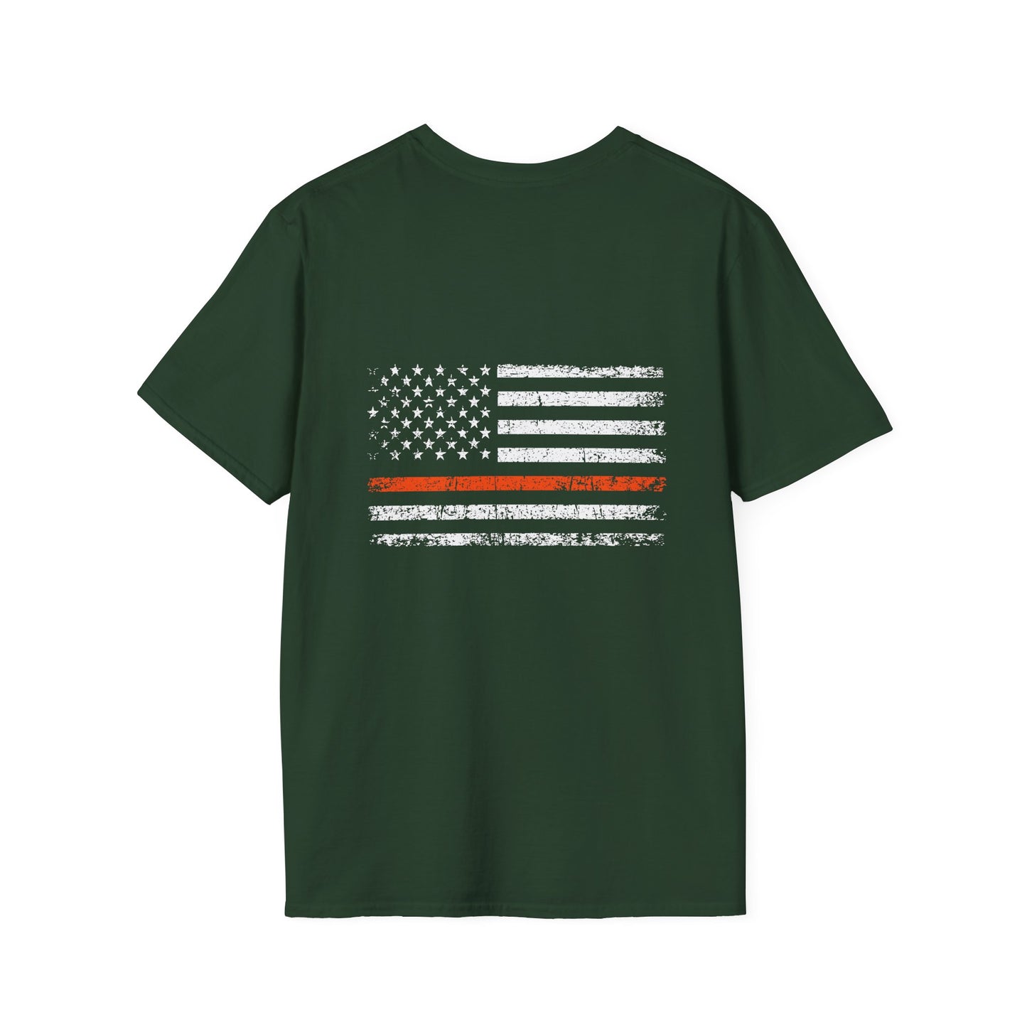 Thin Orange Line American Flag