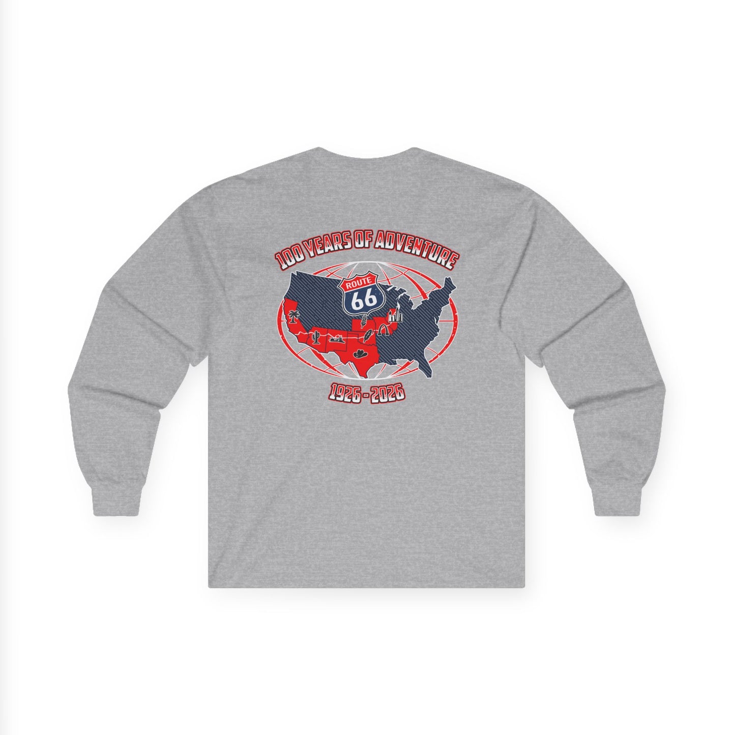 Route 66 100 Years of Adventure Long Sleeve Tee