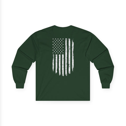 American Flag Long Sleeve Tee