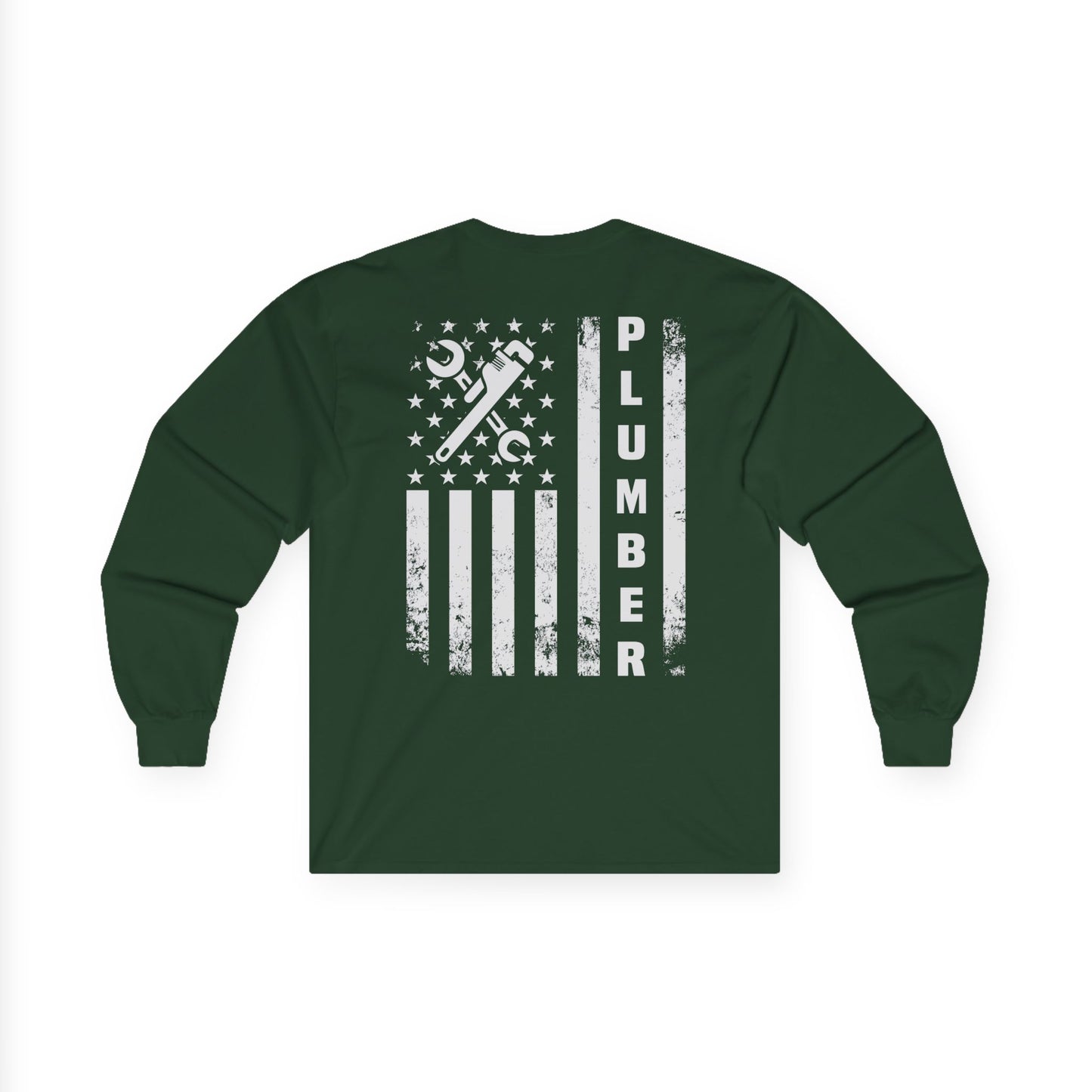Plumber American Flag Long Sleeve