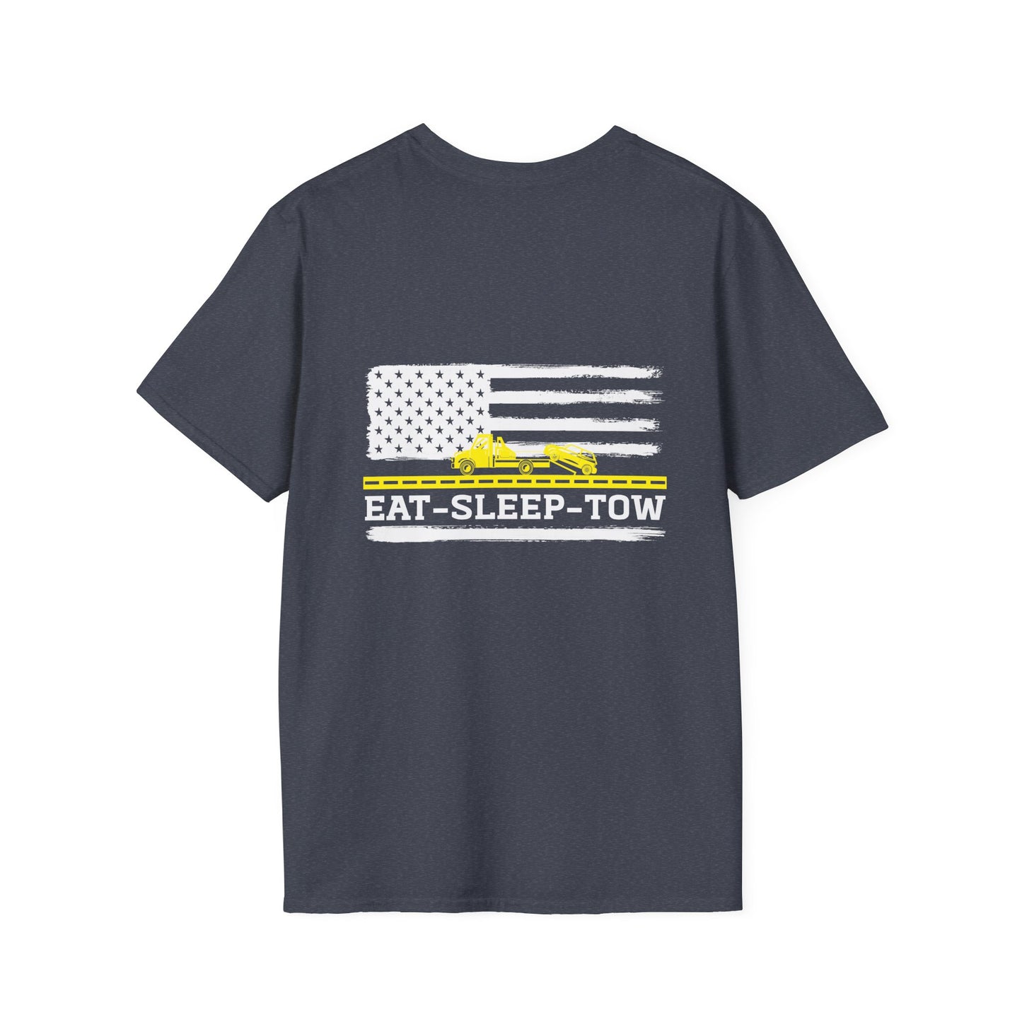 Tow Truck Driver American Flag T-Shirt