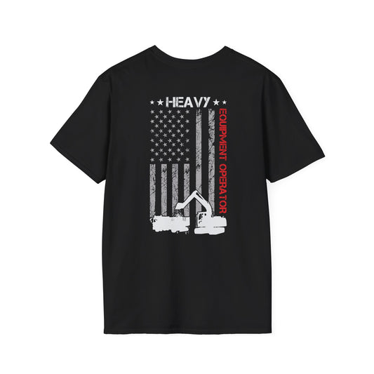 Heavy Equipment Operator American Flag T-Shirt