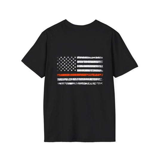 Thin Orange Line American Flag