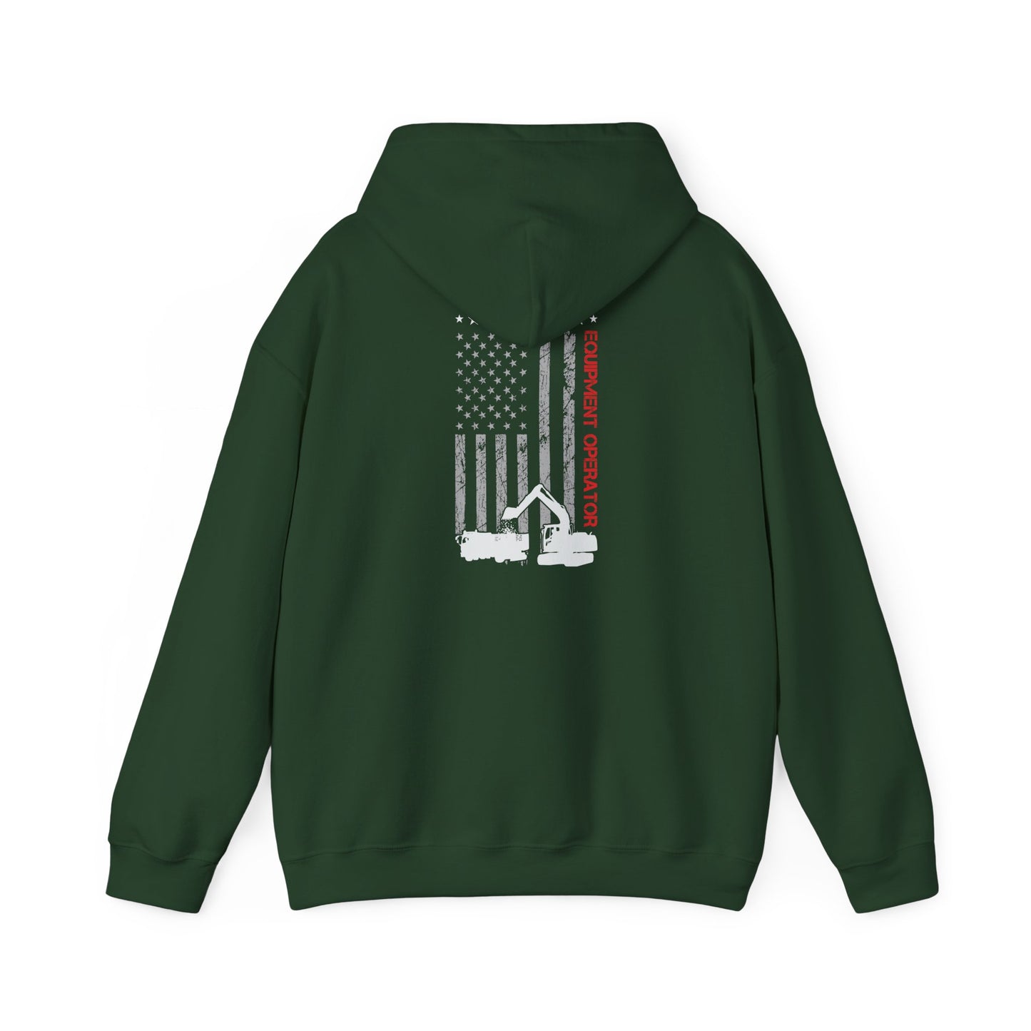 Heavy Equipment Operator American Flag Hoodie