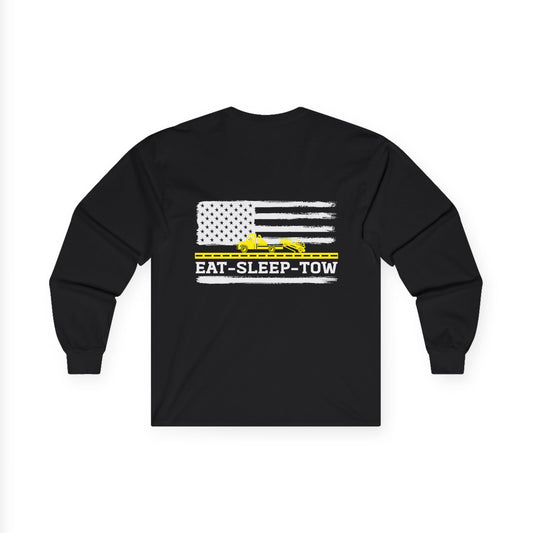 Tow Truck Driver American Flag T-Shirt
