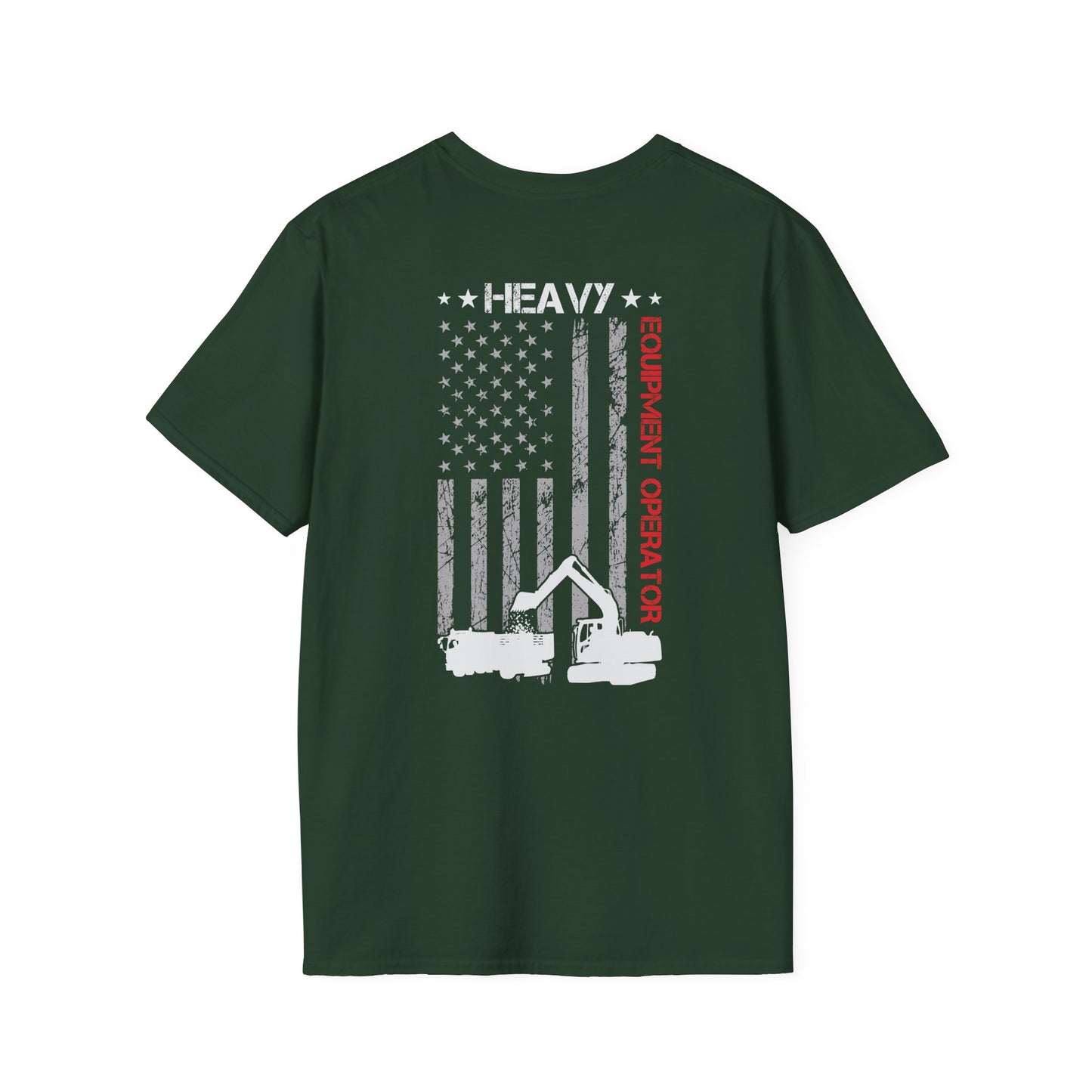 Heavy Equipment Operator American Flag T-Shirt