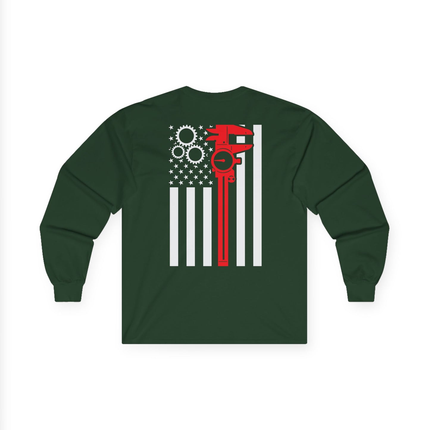 Machinist American Flag Long Sleeve