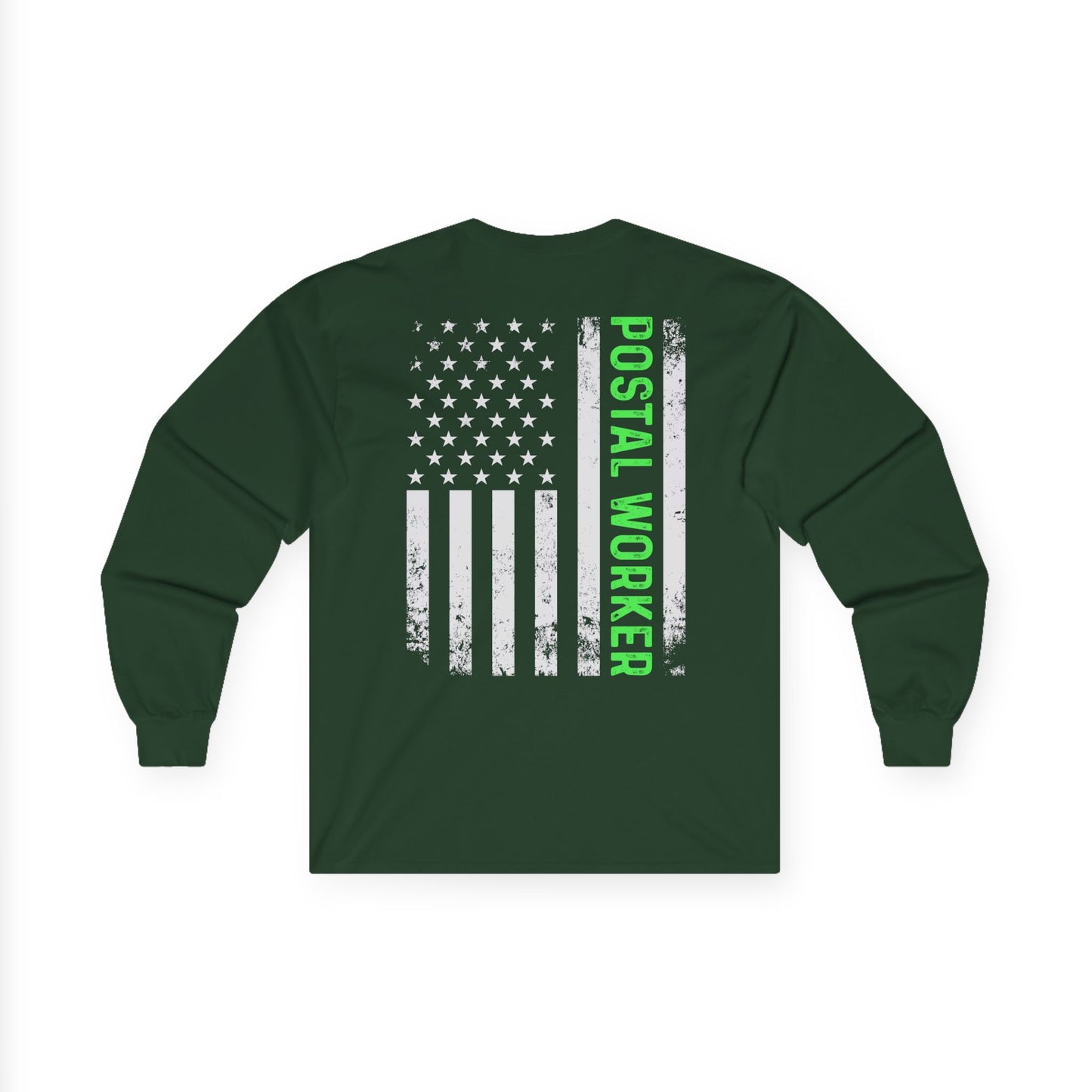 Postal Worker American Flag Long Sleeve