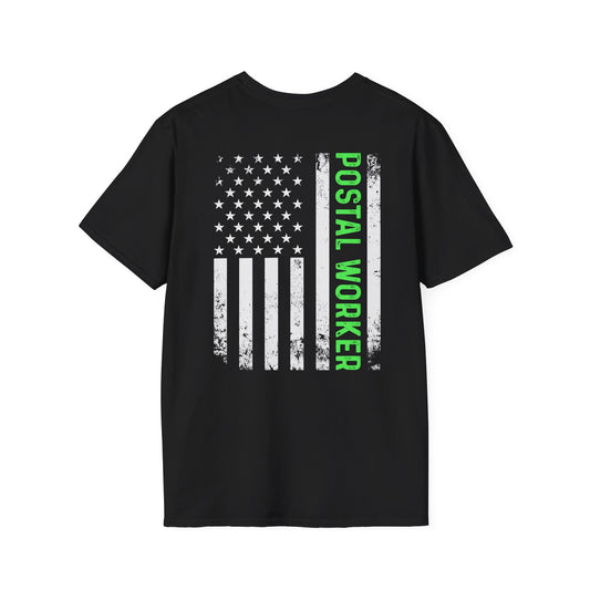 Postal Worker American Flag T-Shirt