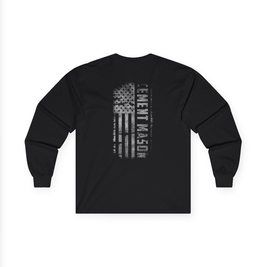 Cement Mason American Flag Long Sleeve