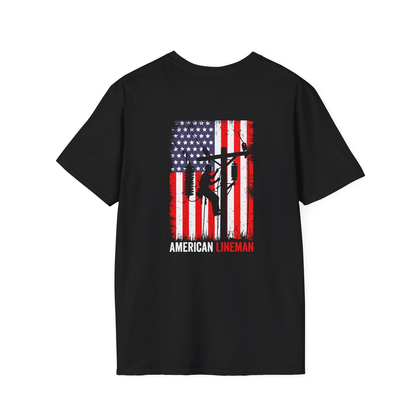 Lineman American Flag T-Shirt