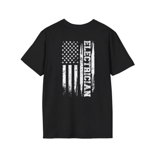 Electrician American Flag T-Shirt