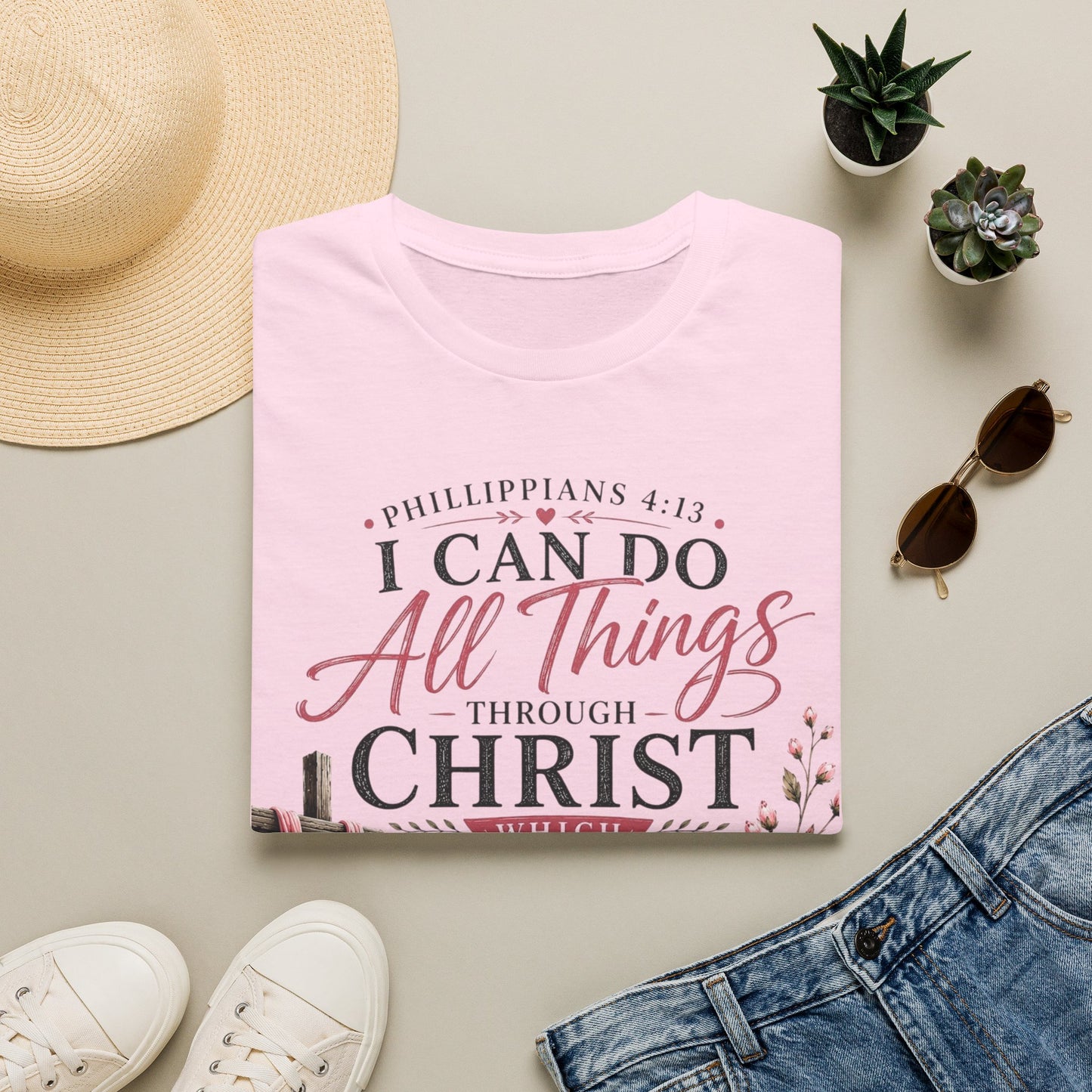 All Things Through Christ – Philippians 4:13 T-Shirt