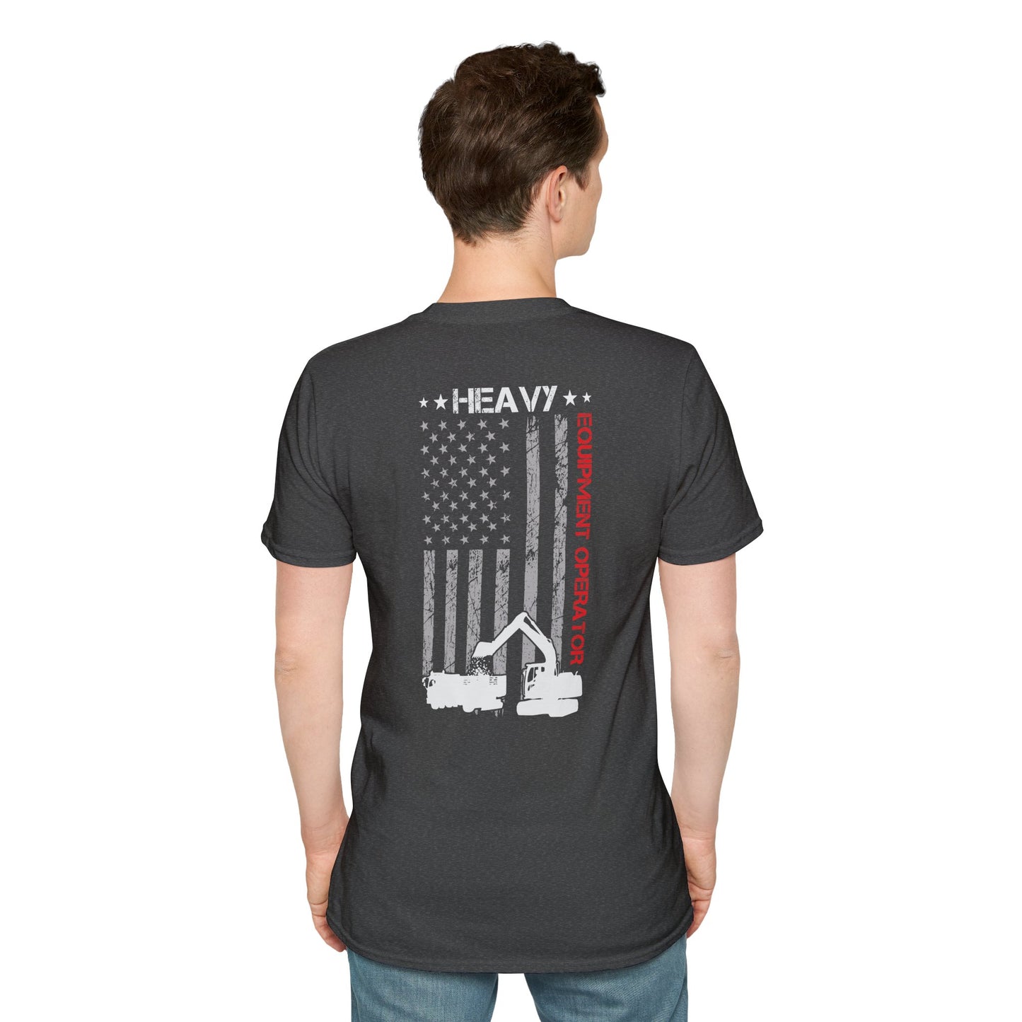 Heavy Equipment Operator American Flag T-Shirt