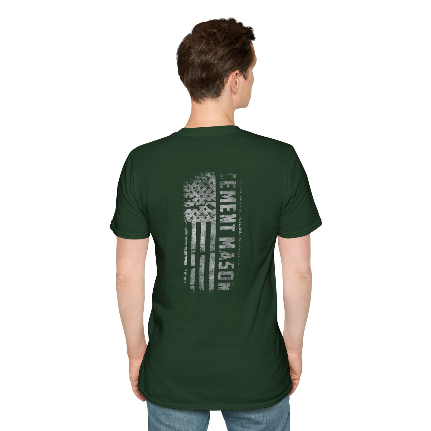 Cement Mason American Flag T-Shirt
