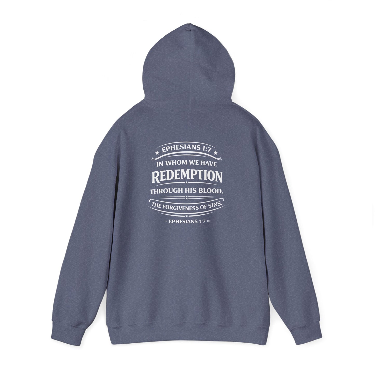 Redemption Through His Blood – Ephesians 1:7 Hoodie