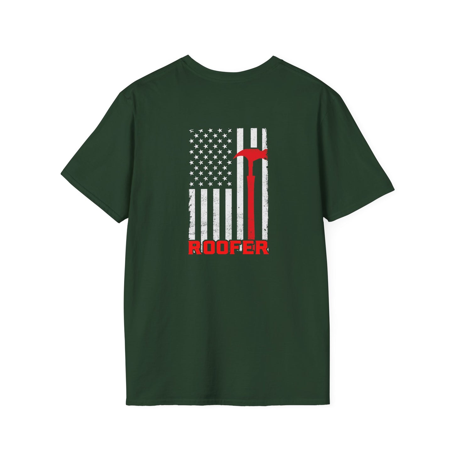 Roofer American Flag T-shirt