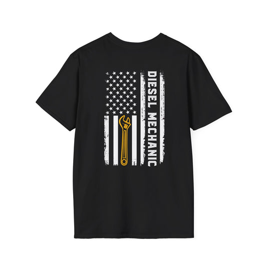 Diesel Mechanic American Flag T-Shirt