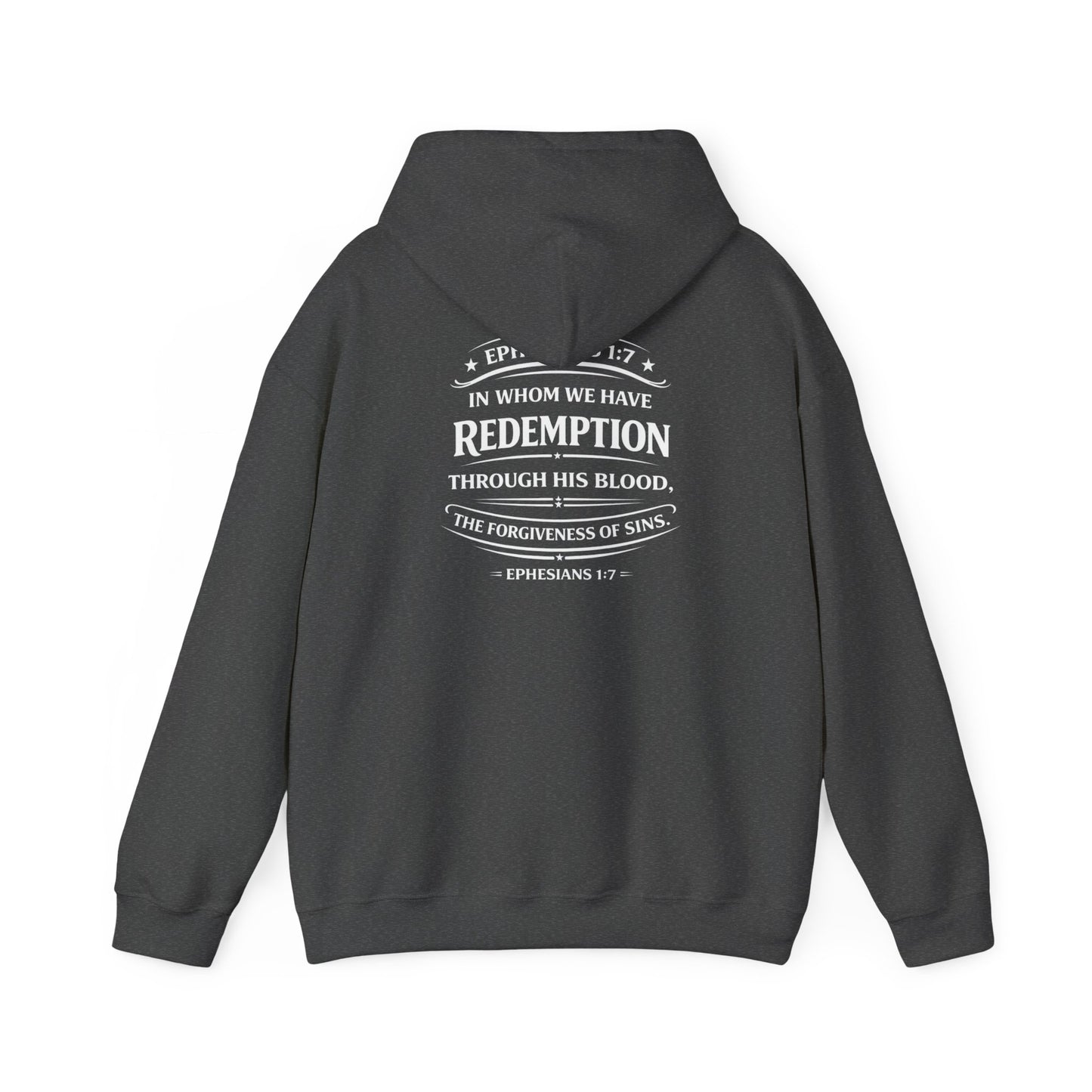 Redemption Through His Blood – Ephesians 1:7 Hoodie