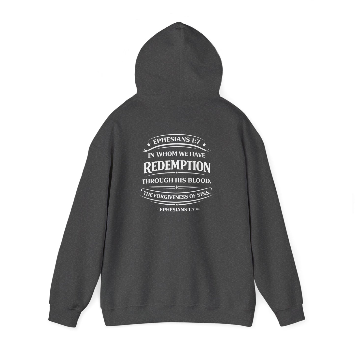 Redemption Through His Blood – Ephesians 1:7 Hoodie