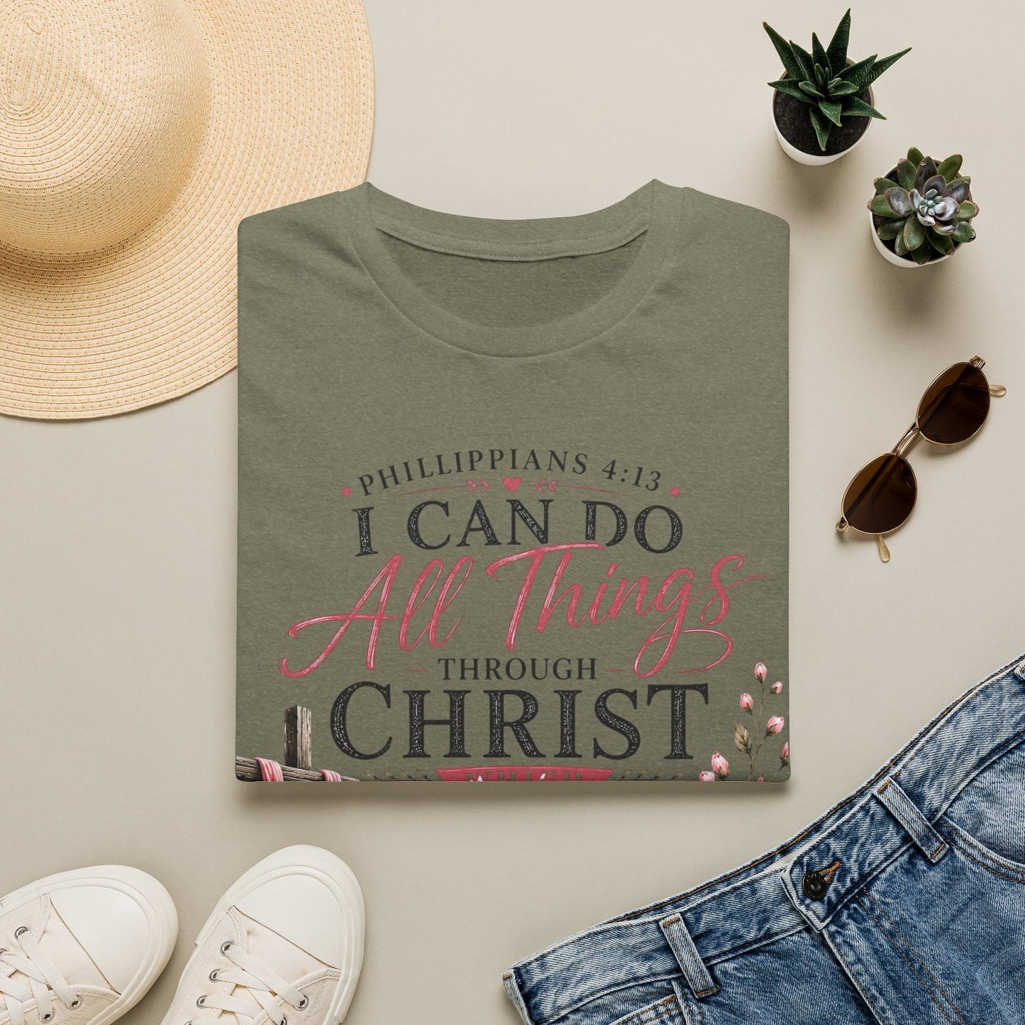 All Things Through Christ – Philippians 4:13 T-Shirt