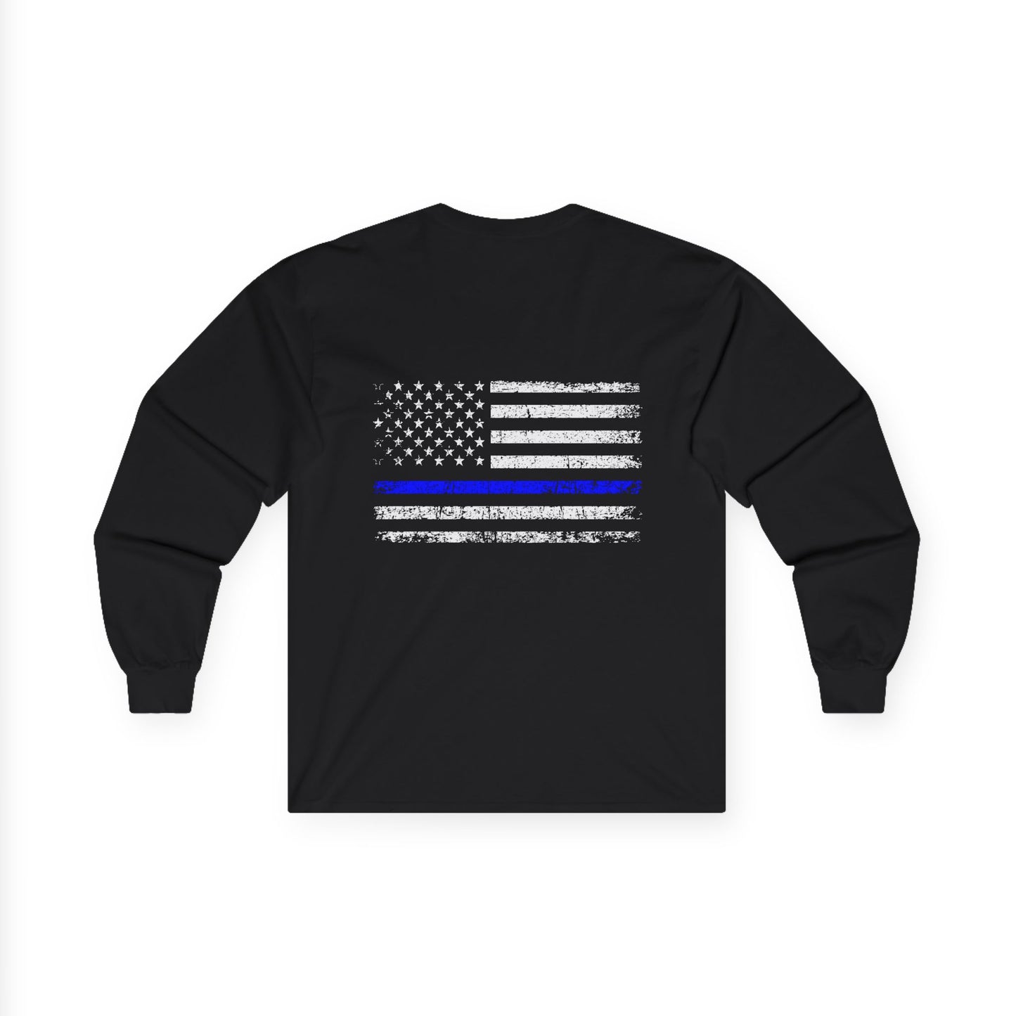 Thin Blue Line American Flag Long Sleeve