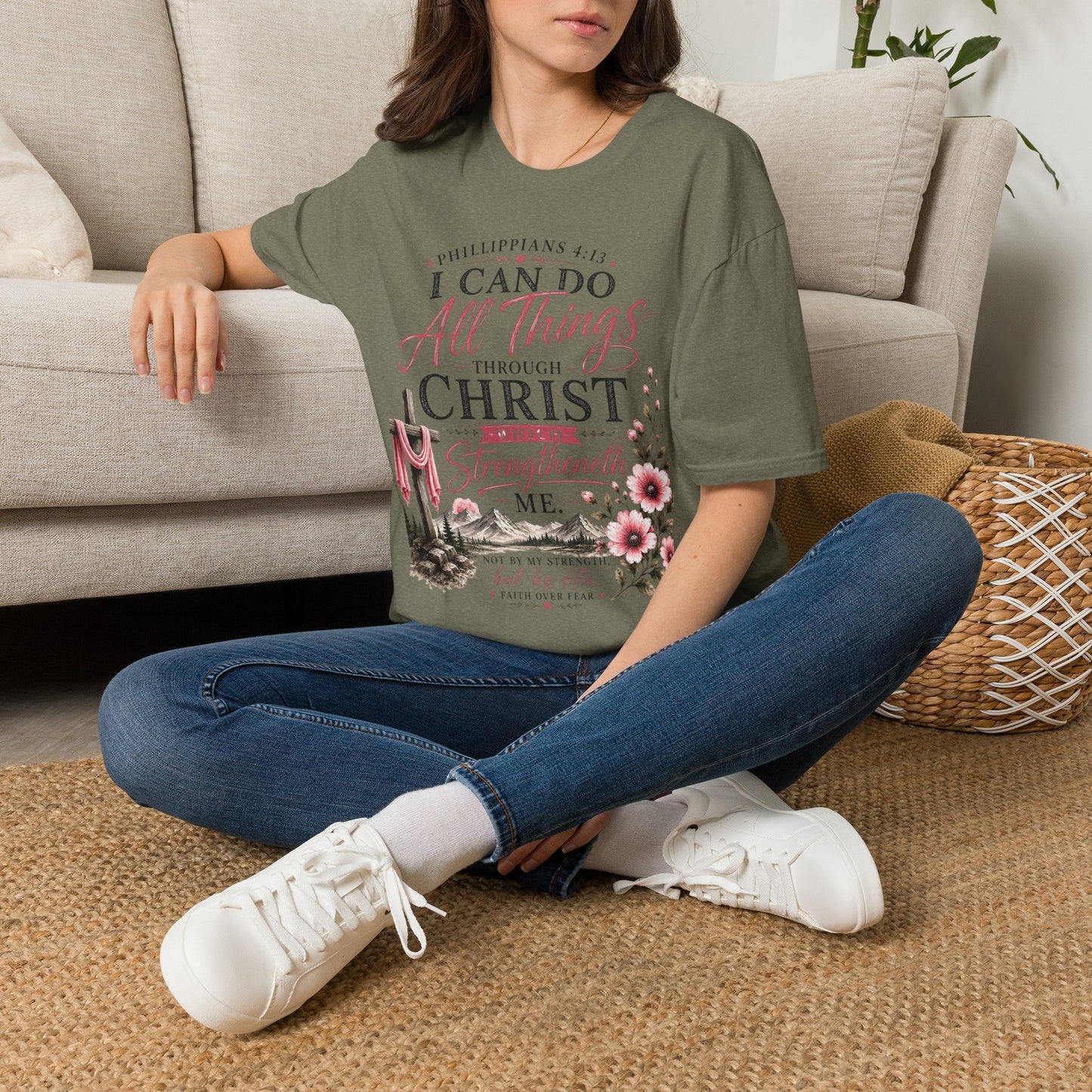 All Things Through Christ – Philippians 4:13 T-Shirt