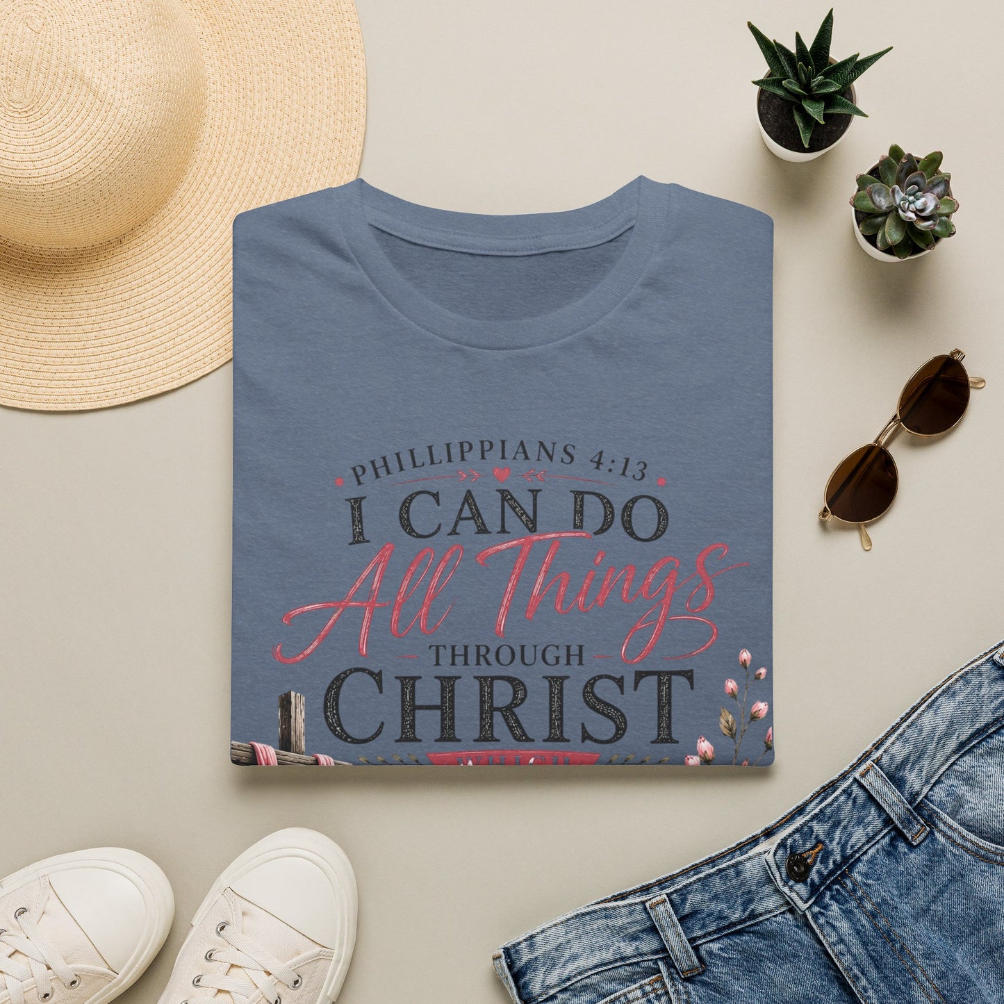 All Things Through Christ – Philippians 4:13 T-Shirt